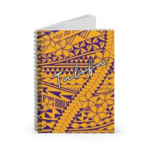 Load image into Gallery viewer, TALOFA - Spiral Notebook - Ruled Line
