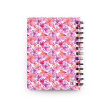 Load image into Gallery viewer, PINK FLORAL - Spiral Bound Journal
