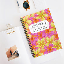 Load image into Gallery viewer, PLUMERIA - Spiral Notebook - Ruled Line
